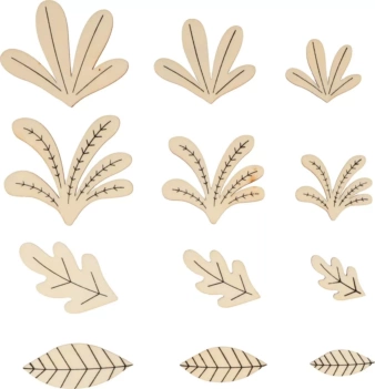 Die-cuts de madera Palmera Dino Artemio