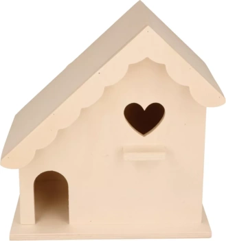 Casita de pájaros de madera Corazón Artemio