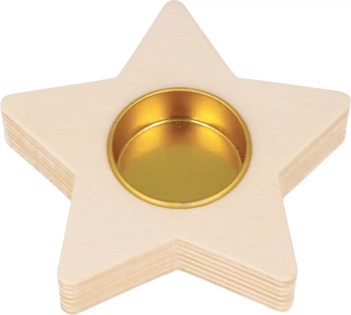 Estrella Artemio wooden candle holder