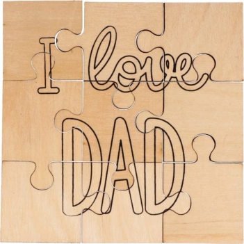 Puzzle de madera I Love Dad Artemio