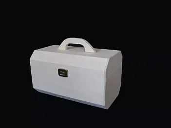 Maletín con asa de madera