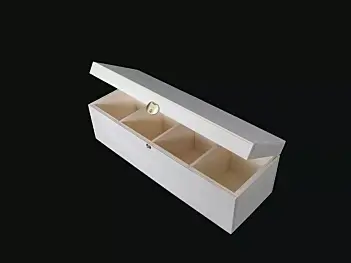 Aufbewahrungsbox aus Holz für Gürtel und Krawatten