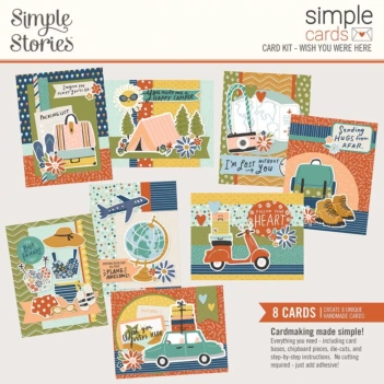Kit Simple Cards Wish You were Here Safe Travels Simple Stories