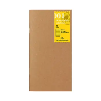001 Traveler's Company lined notebook refill, 21x11cm