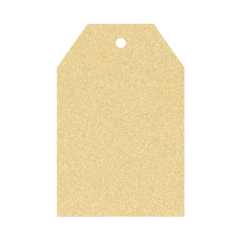 Étiquettes die-cuts Glitter Gold Artemio