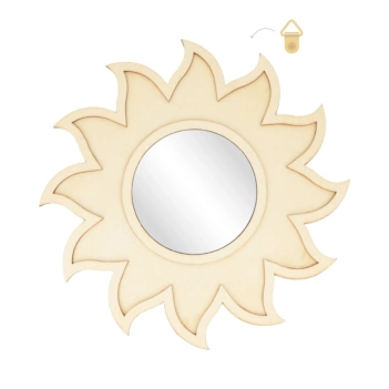 Artemio Houten spiegel Zon  