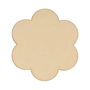 Set of 4 wooden coasters Artemio Flower