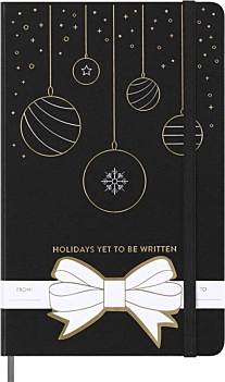 Moleskine Notizbuch13x21cm Limitierte Auflage Weihnachten Streifen