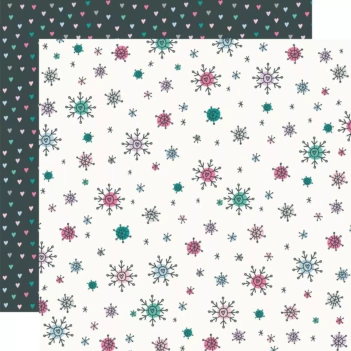Papel Snowflakes & Smiles Feelin' Frosty Simple Stories 30x30cm
