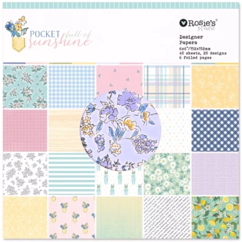 Rosie's Studio Pocket Full of Sunshine Scrapbookingset 15x15cm