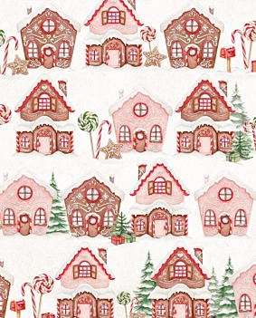 Paper Gingerbread Houses Tassotti 50x70cm