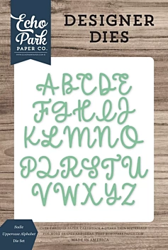 Echo Park Stanzschablonen Alphabet Großbuchstaben - Sadie
