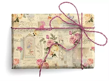 Papel Rosas y Notas Musicales Kartos 49.5x68cm