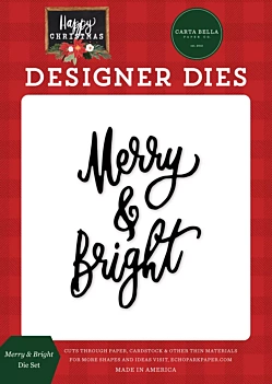 Troqueles Merry & Bright Happy Christmas Carta Bella