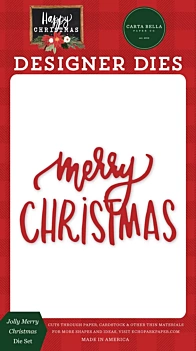 Troqueles Jolly Merry Christmas Happy Christmas Carta Bella