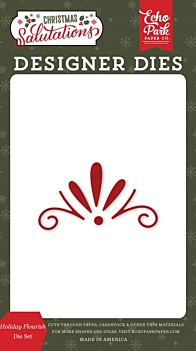 Troqueles Holiday Flourish Salutations Christmas Echo Park