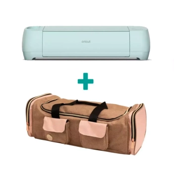 Cricut Explore 3 EU Plug + Machine Tote Pink & Taupe We R Makers