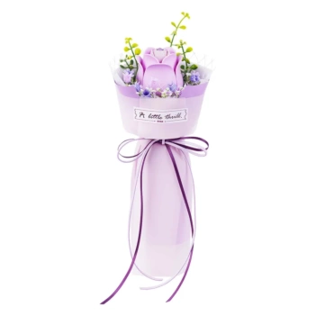Modèle de bouquet de roses violettes Robotime