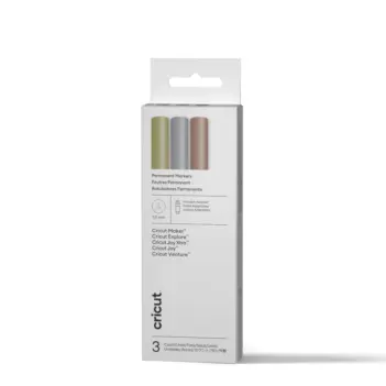Set mit 3 permanenten Metallic-Markern + Cricut-Adapter 1,0 mm