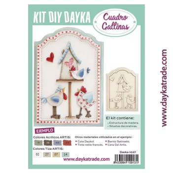 Dayka Kit DIY Picture House with Chickens