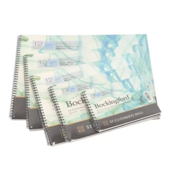 Bockingford Pad 300g/m² Grain fin annelé Moulin St Cuthberts