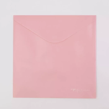 Enveloppe dossier rose velcro pour papiers Craftelier 30x30cm