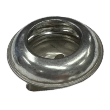 Metal oil cruet with a single compartment and a 2.5 cm opening