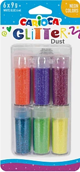 Carioca Glitter Glue Neon Glitter