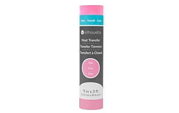 Transfer Para Tela Rosa Silhouette 9"