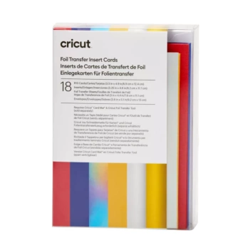 Set Tarjetas Foil Transfer Royal Flush Cricut Joy 9x12.5cm