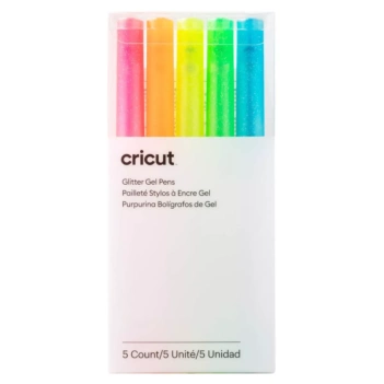 Set 5 Cricut Maker/Explore Glitter Neon Gel Pens