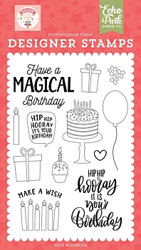 Echo Park Verjaardag Meisje Clear Stamps Magische Verjaardag