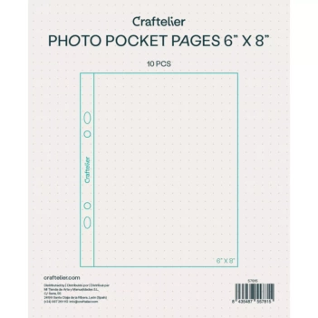 Pochettes d'album 2 anneaux (nouveau modèle) Craftelier 6"x8"