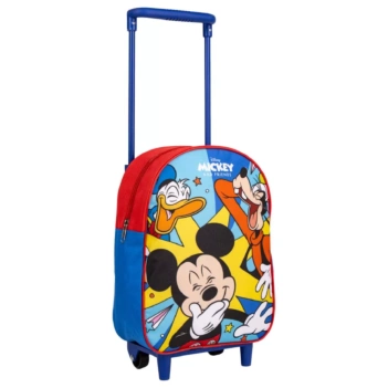 Mickey-Kinderrucksack mit Trolley und Rollwagen