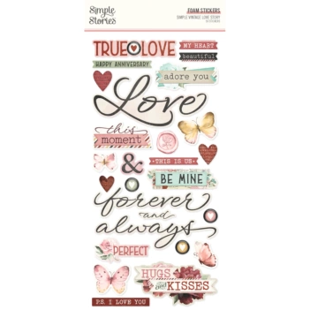 Die-Cuts Ephemera SV Love Story Simple Stories