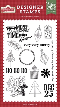 Clear Stamps Heel erg vrolijk Santa Claus Lane Echo Park