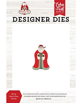 Santa Kersttijd Echo Park Die Cuts