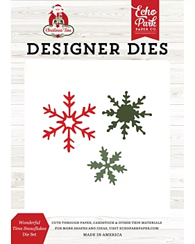 Sneeuwvlokken Kersttijd Echo Park Die Cuts