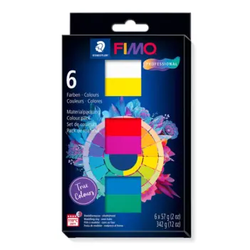 Set 6 couleurs True Colors Professional Fimo
