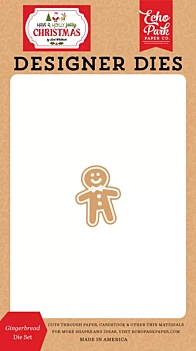 Gingerbread Dies Heb een hulst Jolly Christmas Echo Park
