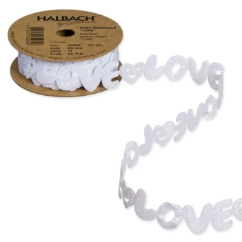 Halbach Satinband - Love 5m