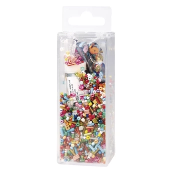 Cuentas de Vidrio Colores + Alambre Pastel Rayher 90g
