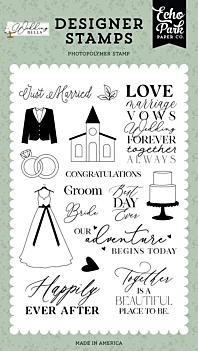 Happily Ever After Wedding Bells Echo Park-stempels