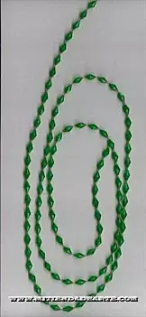 Cuentas romboidales de color verde esmeralda Rf. 1501A