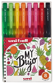 Set 8 Bolígrafos de Gel Signo My Bujo Uni-Ball