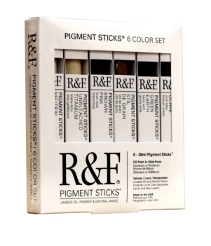 R&F Set 6 Ölfarbenstifte Earth Tones 38ml