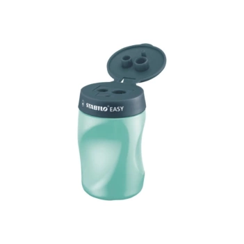 Sacapuntas con depósito diestros petrol Easy STABILO