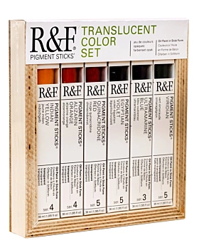 R&F Set 6 Ölfarbenstifte Translucent Color 38ml