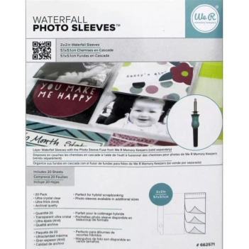 20 custodie per fotografie 5x5 cm. Fusibile a manica