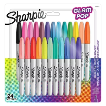 Set 5 Rotuladores permanentes punta fina Glam Pop Sharpie 0,9mm